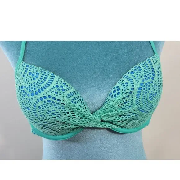 Aerie Swimsuit Top Size 34A The Brooke Pushup Underwire Bikini Swimsuit Top - Picture 2 of 7